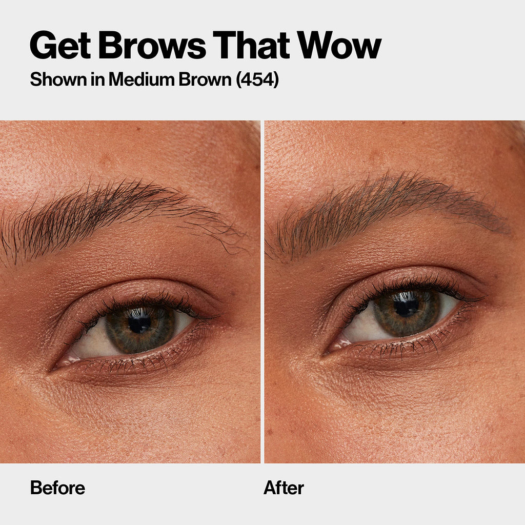 Buy now Revlon ColorStay Micro Eyebrow Pencil with Built In Spoolie Brush, Infused with Argan and Marula Oil, Waterproof, Smudgeproof, 454 Medium Brown, 0.003 oz at indiglob india