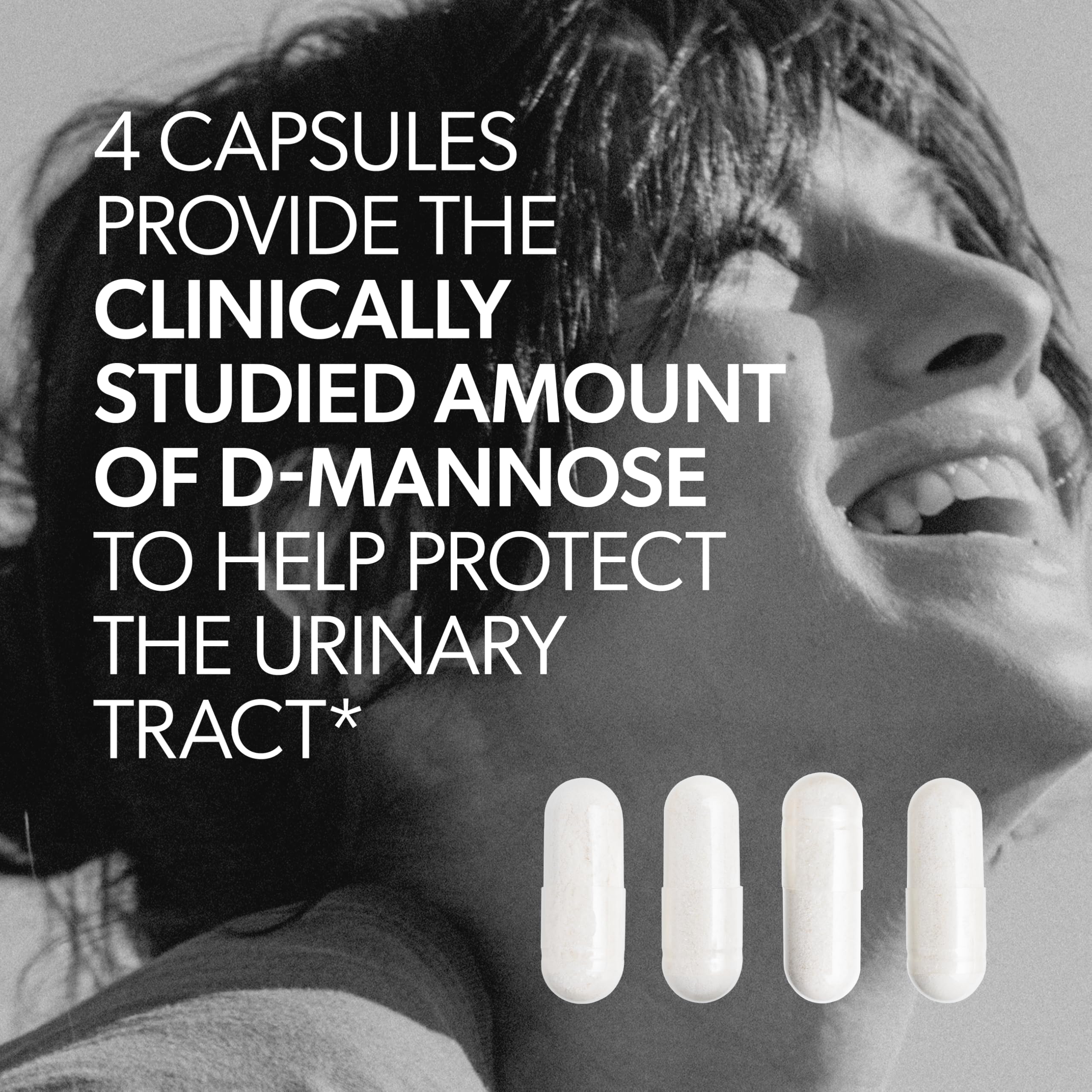 AZO D-Mannose Supplement for Women & Men, Clinical Strength, 120 Capsules | D-Mannose Pills, Urinary Tract Health, Cleanse Flush & Protect* Daily Support, 2000mg per serving, Clinically Studied Amount