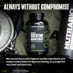 NutraBio Pure Micronized Creatine Monohydrate Capsules, Creatine Pills, Supports Bulk Muscle Energy, Recovery, and Strength - Keto Friendly, Kosher, Creatine Nutritional Supplement for Men and Women