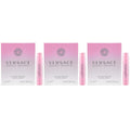 3 Versace Bright Crystal Eau De Toilette Spray Sample Travel Vials .03 oz / 1 ml Each Womens (Lot of 3) NEW