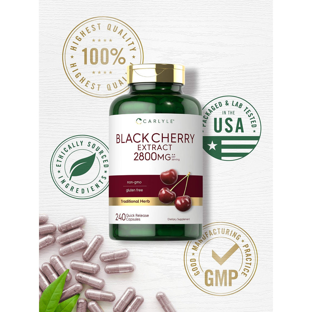 Carlyle Black Cherry Extract Concentrate | 240 Capsules