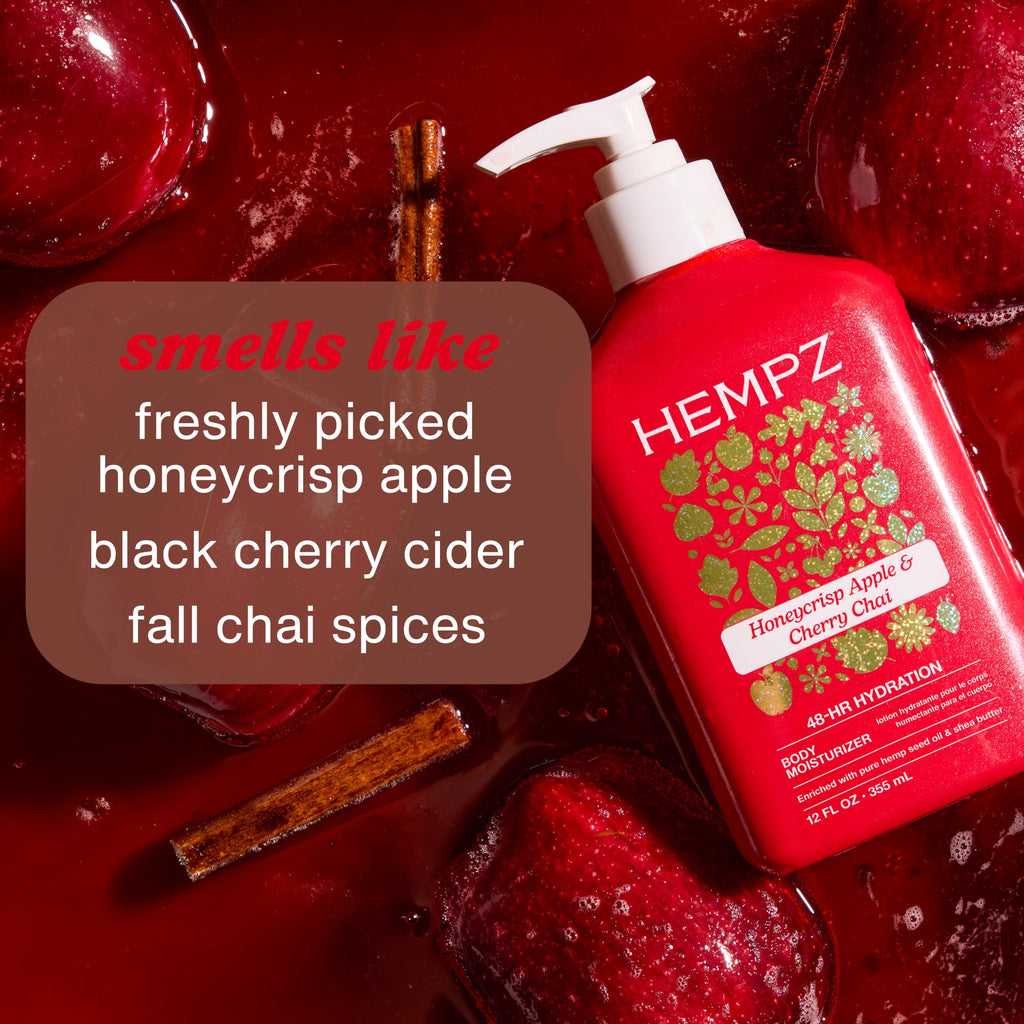 Hempz Honeycrisp Apple & Cherry Chai Body Moisturizer, 12 fl.oz.
