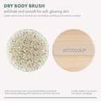 Buy now EcoTools Dry Body Brush, Cruelty-Free Bristles Exfoliate & Smooth Skin, Dry Brushing Removes Flaky Skin, May Help Improve Circulation & Tone, Eco-Friendly Skincare Tool, Vegan & Cruelty-Free, 1 Count at indiglob india