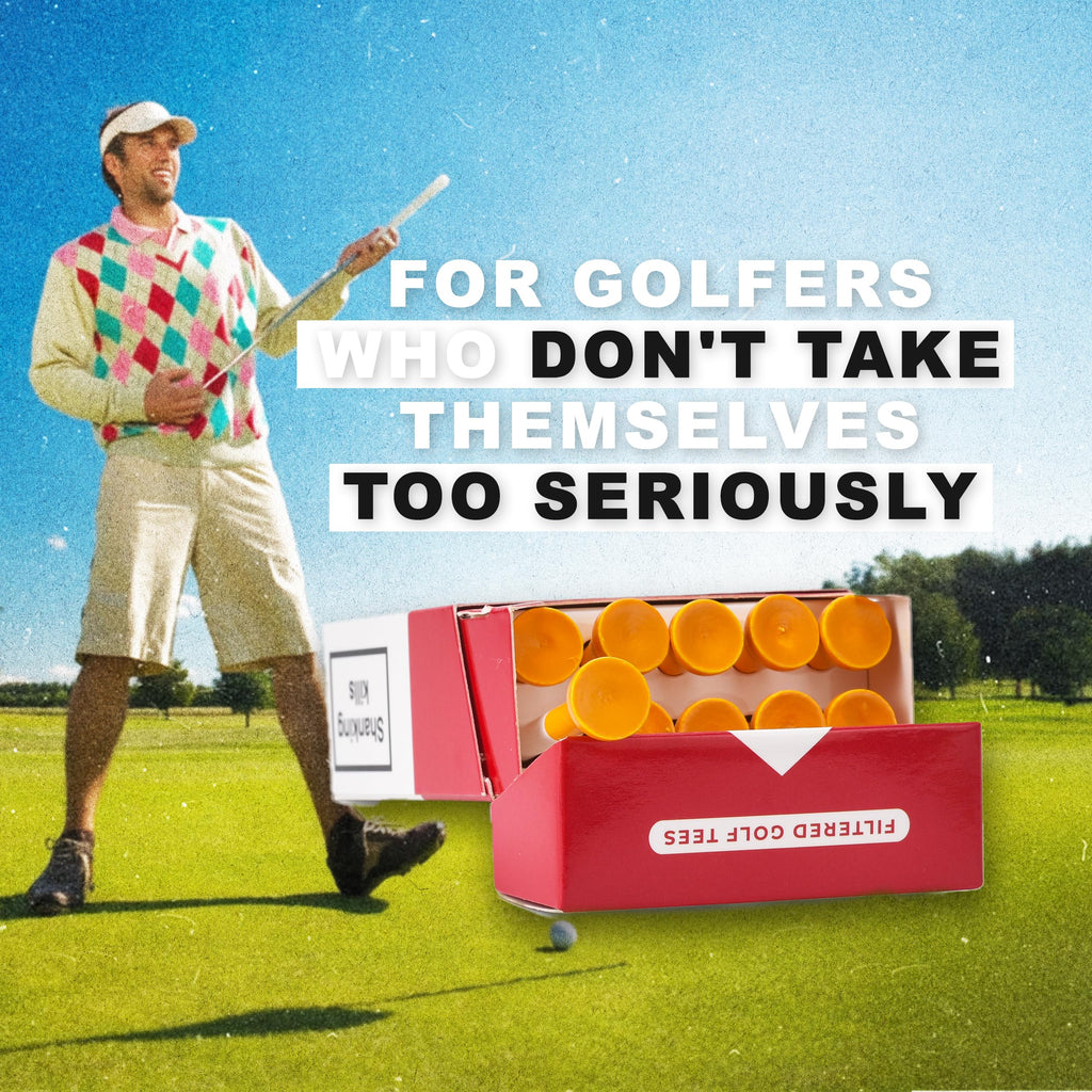 Shanker Golf - Funny Golf Tees - MulliganBro 10 Pack - Novelty Golf Gift