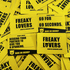 Couple Drinking Game for Date Night to Test Your Freak, Fun Couple Game for Romantic Anniversary & Valentines Birthdays Gift (Freaky Lovers)