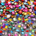 WILLBOND 320 Pcs Sew on Rhinestone Acrylic Crystal Gems Mix Shape Mix Size