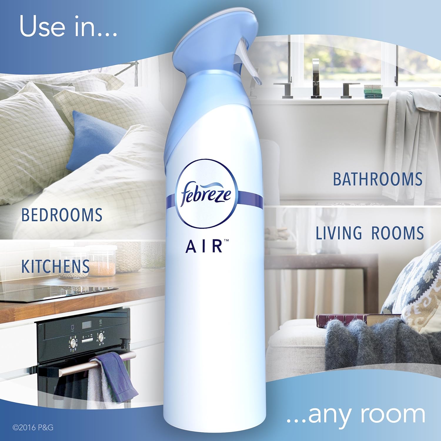 Buy now Febreze Air Mist Air Freshener Spray, Odor-Fighting Room Spray, Air Fresheners for Home and Bathroom and Kitchen, Aerosol Can, Heavy Duty Crisp Clean Scent, 8.8oz, 1 Count at indiglob india