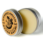 Honest Amish Beard Balm Leave-in Conditioner - Made with only Natural and Organic Ingredients - 2 Ounce Tin | Shea Butter, Coconut Oil & Argan Oil Blend Softens and Conditions for Smoother Daily Beard Styling
