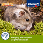 Sunseed Vitakraft Vita Prima Dwarf Hamster Food 2 lb Bag with Fruits Vegetables Grains and Seeds Providing Wholesome Daily Nutrition and Foraging Variety for Happy Healthy Small Pets