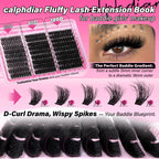 Premium imported Calphdiar Bottom Lash Clusters for dramatic, wispy eye looks. Perfect for baddie makeup styles.