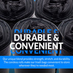 Reli. 13 Gallon Trash Bags | 1000 Bags | Black