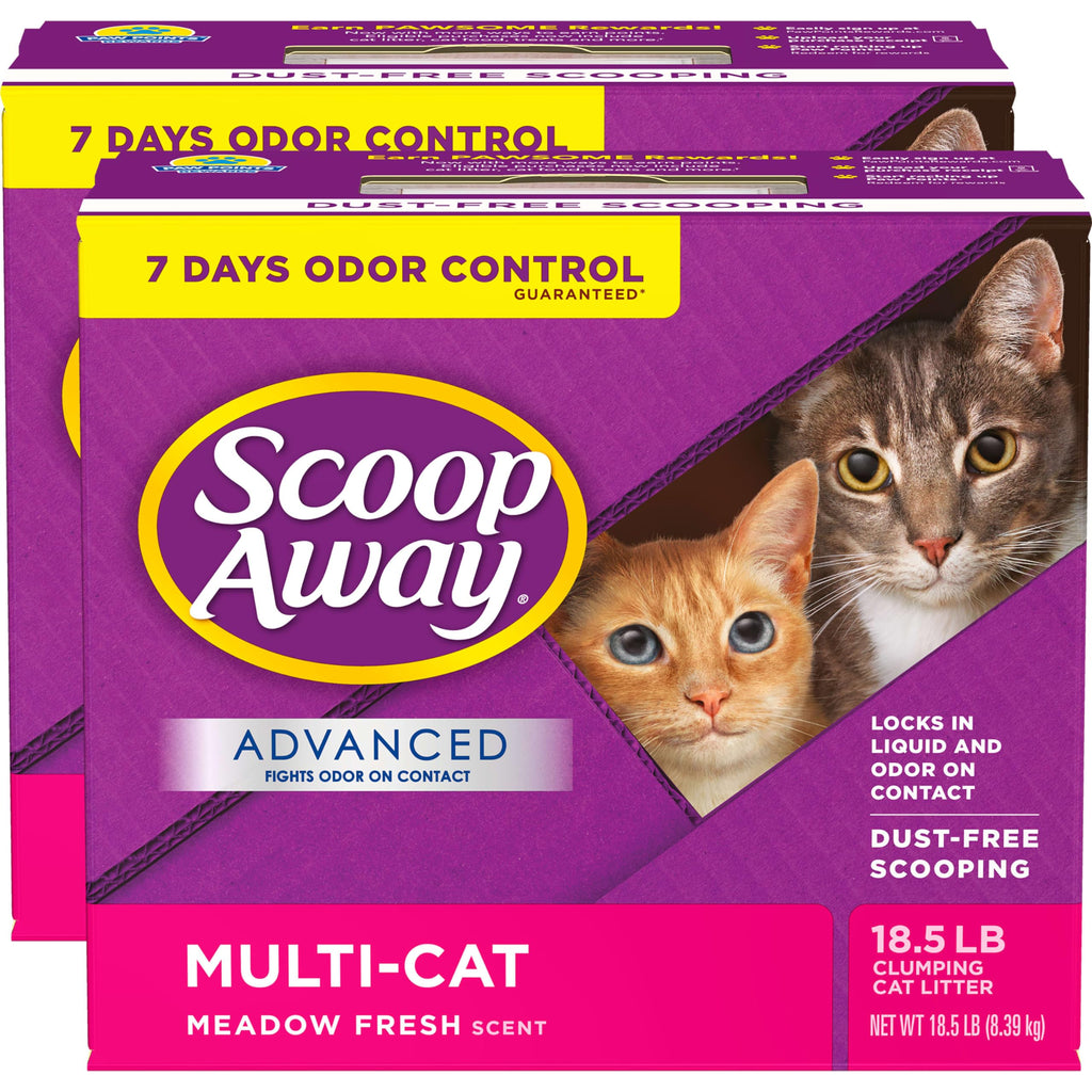 Scoop Away Advanced Multi Cat Clumping Cat Litter, 18.5lb, 2Pk