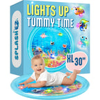 SplashEZ Lights Up Tummy Time Water Mat for Babies, 30" X-Large