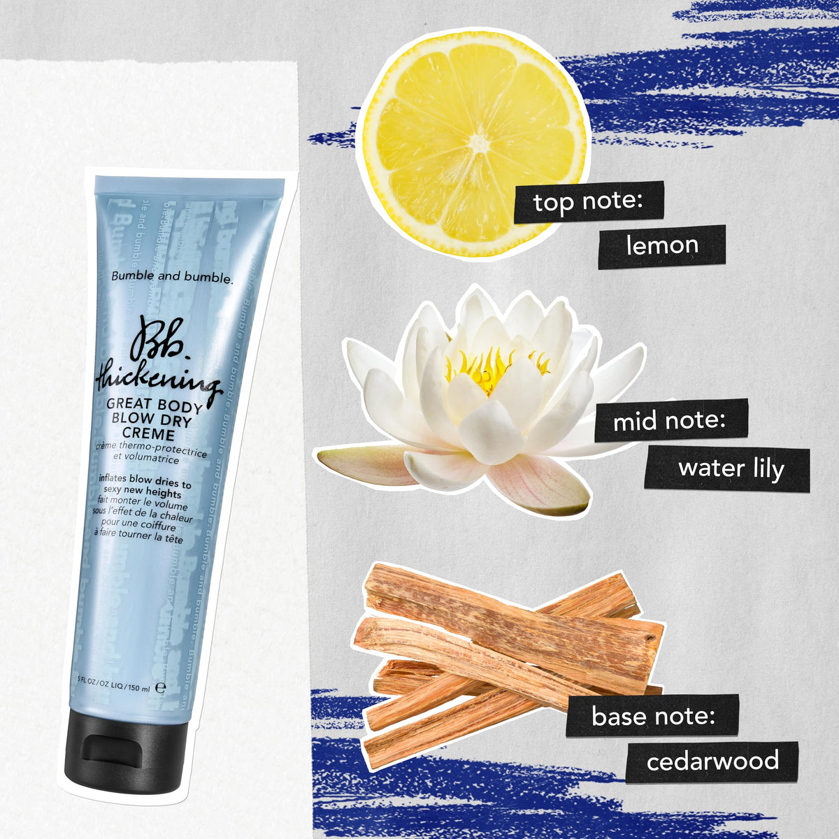 Bumble and bumble. Thickening Great Body Volumizing Blow Dry Cream | For Voluminous Blowouts | Heat Protection | For Fine to Medium Wavy, Straight Hair Types, 5 Fl Oz