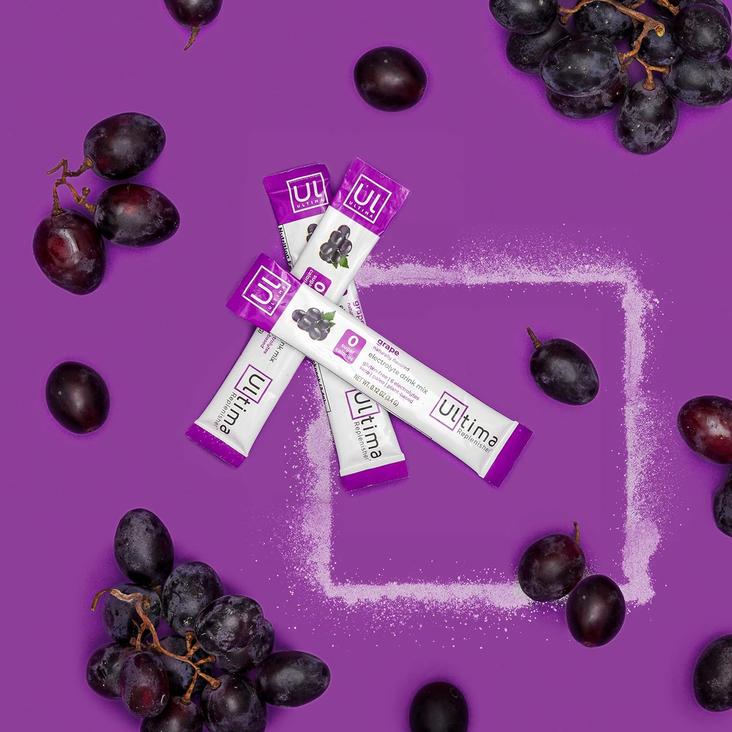 Buy now Ultima Replenisher Hydrating Electrolyte Powder, Grape, 20 Count Box, no Sugar, no Carbs, no Calories, Keto, Gluten-Free, Non-GMO, Vegan at indiglob india
