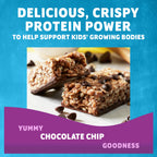 Zbar Protein - Chocolate Chip - Crispy Snack Bars - Made with Organic Oats - Non-GMO - 5g Protein - Gluten Free Protein Bars (5 Pack)