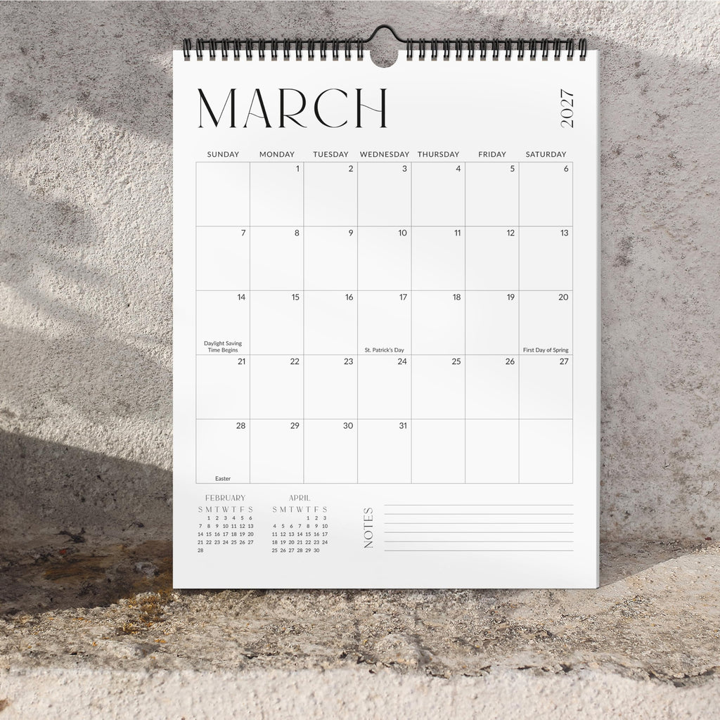 Beautiful 2026-2027 Wall Calendar - Runs from June 2026 until December 2027