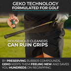 Geko 2-in-1 Grip Restore & Cleaner – #1 Golf, Basketball, Football, Volleyball, and Baseball Grip Spray – Restores Grip, Shoe & Glove Traction, Removes Dirt & Oil, Restores Control & Consistency