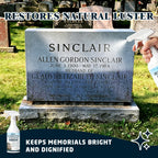 Headstone Cleaner for Graves, Effectively Removes Tough Moss & Dirt Stains