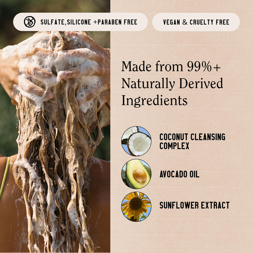 California Naturals Classic Clean Toasted Coconut Shampoo Conditioner Set, Natural, Vegan, Cruelty, Silicone, Paraben, and Sulfate Free, All Hair Types, 20 Fl Oz
