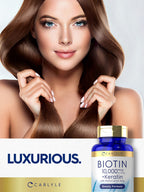 Carlyle Biotin 10000mcg | 150 Capsules | Beauty Formula with Keratin