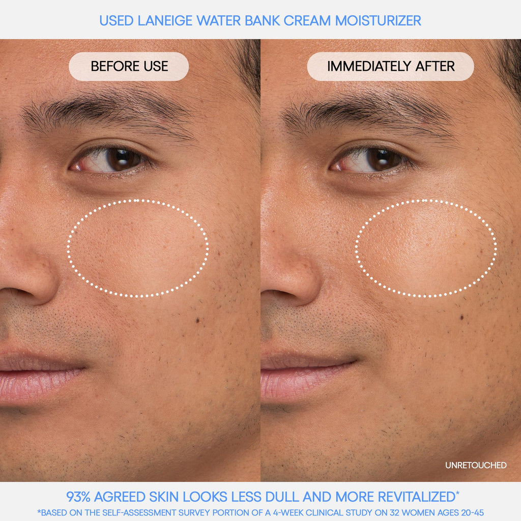 Buy now LANEIGE Water Bank Blue Hyaluronic Cream Moisturizer: Hydrating Korean Face Cream with Squalane & Ceramide for Skin Barrier Support, Dermatologist-Tested at indiglob india