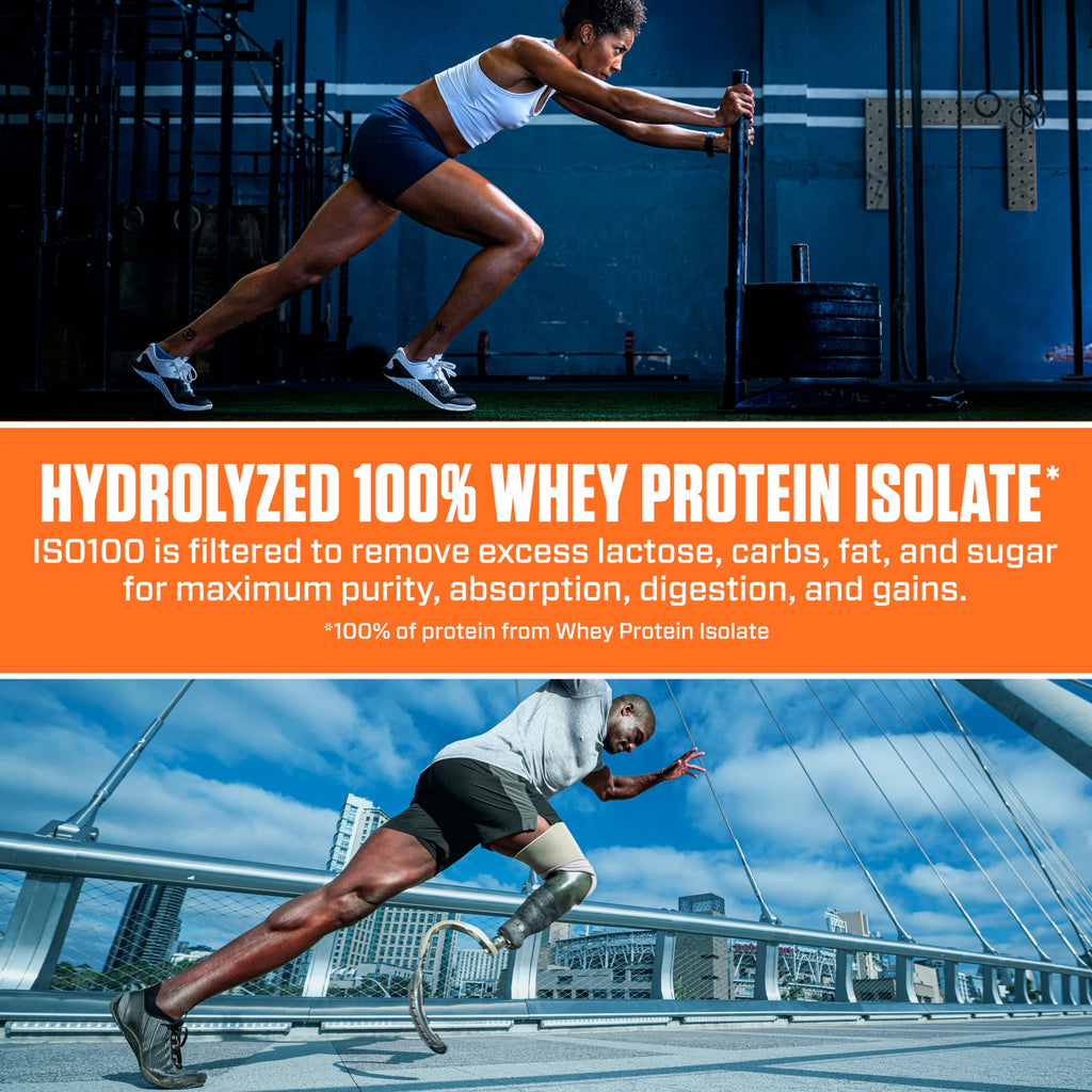 Dymatize x Fruity Pebbles ISO100 Whey Protein Powder Isolate, 25g of Protein, 20 Servings, 5.5g BCAAs, 120 Cal., Gluten Free, 1g Fat, 1g Sugar, 2g Carb (24 Servings)