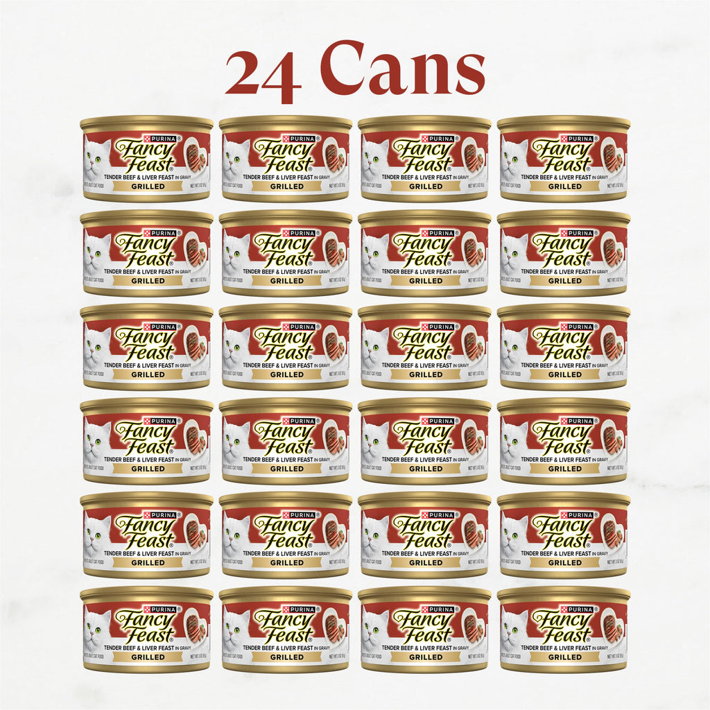 Purina Fancy Feast Tender Beef & Liver Feast in Gravy (24) 3oz Cans