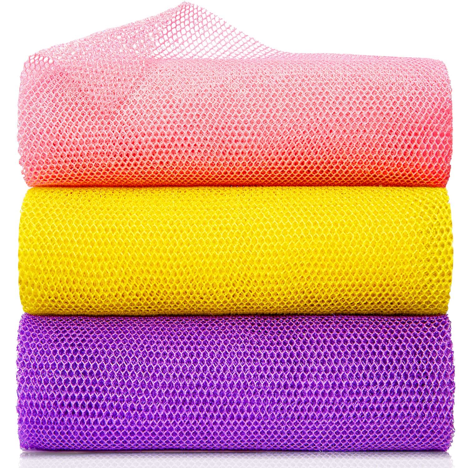 African Net Sponge African Exfoliating Net African Bath Sponge African Scrubbing Long Net Rag African Wash Net Shower Body Scrubber
