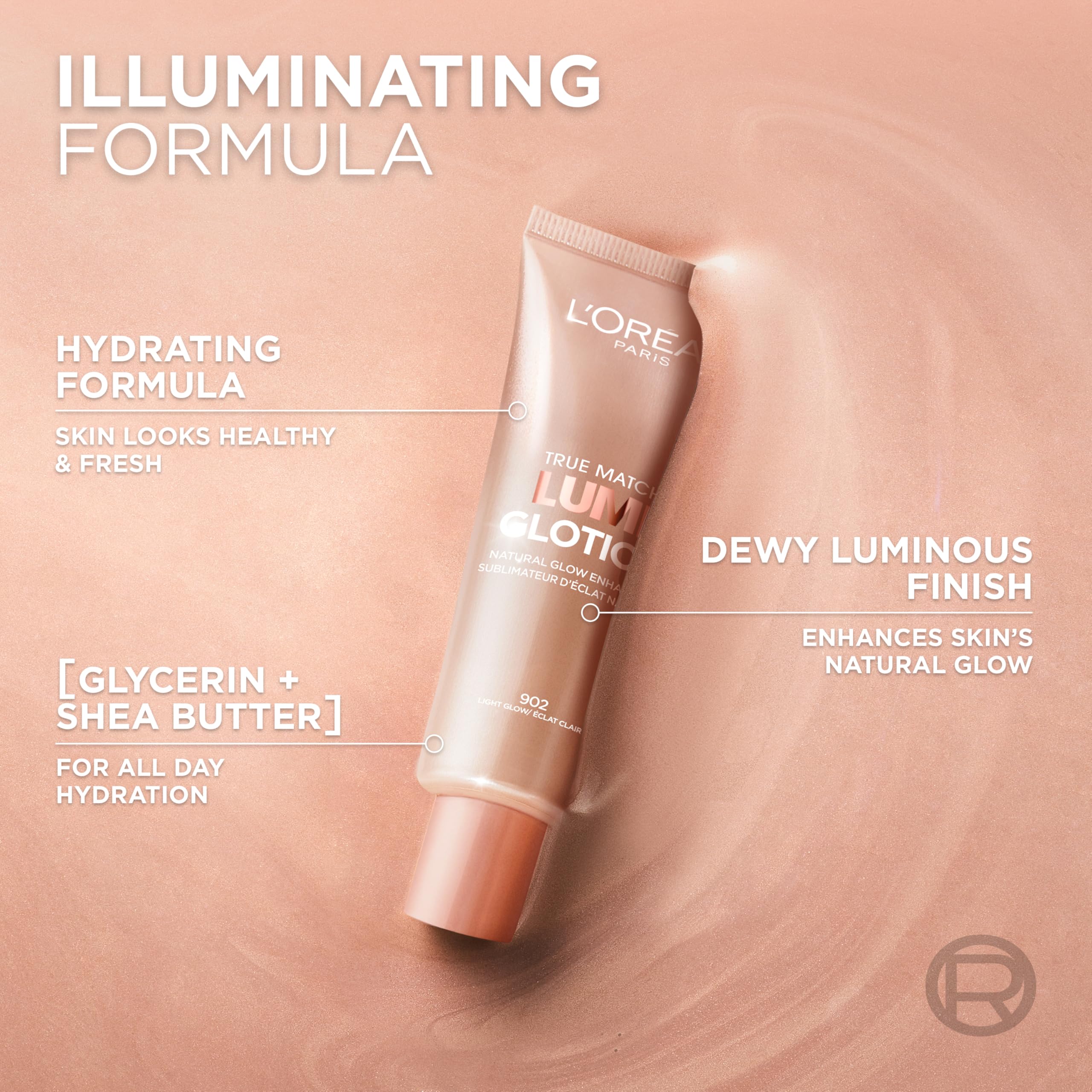 Buy now L'Oreal Paris Makeup True Match Lumi Glotion, Natural Glow Enhancer, Illuminator Highlighter, Bronzing Drops For a Sun-Kissed Glow, 902 Light at indiglob india
