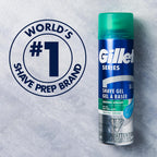 Buy now Gillette Series 3X Action Shave Gel, Sensitive Twin Pack, 7 Oz (Pack of 2) at indiglob india