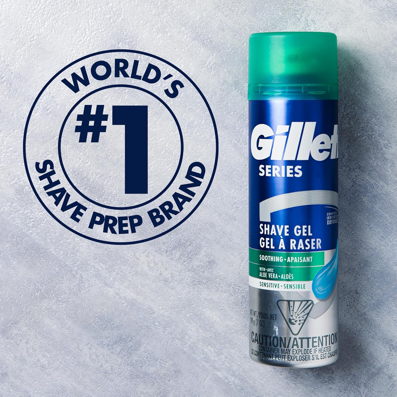 Buy now Gillette Series 3X Action Shave Gel, Sensitive Twin Pack, 7 Oz (Pack of 2) at indiglob india