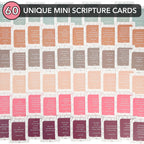 Mr. Pen- Bible Verse Cards, 60 Unique Mini Scripture Cards for Women & Men