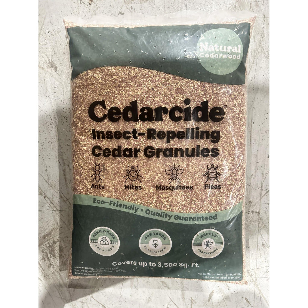 Cedarcide Original Cedar Granules – Cedar Chips for Home & Garden | Repels Ants, Aphids, Spiders, Mosquitos | Smells Great & Easy to Use | 1 Bag (8 lbs)
