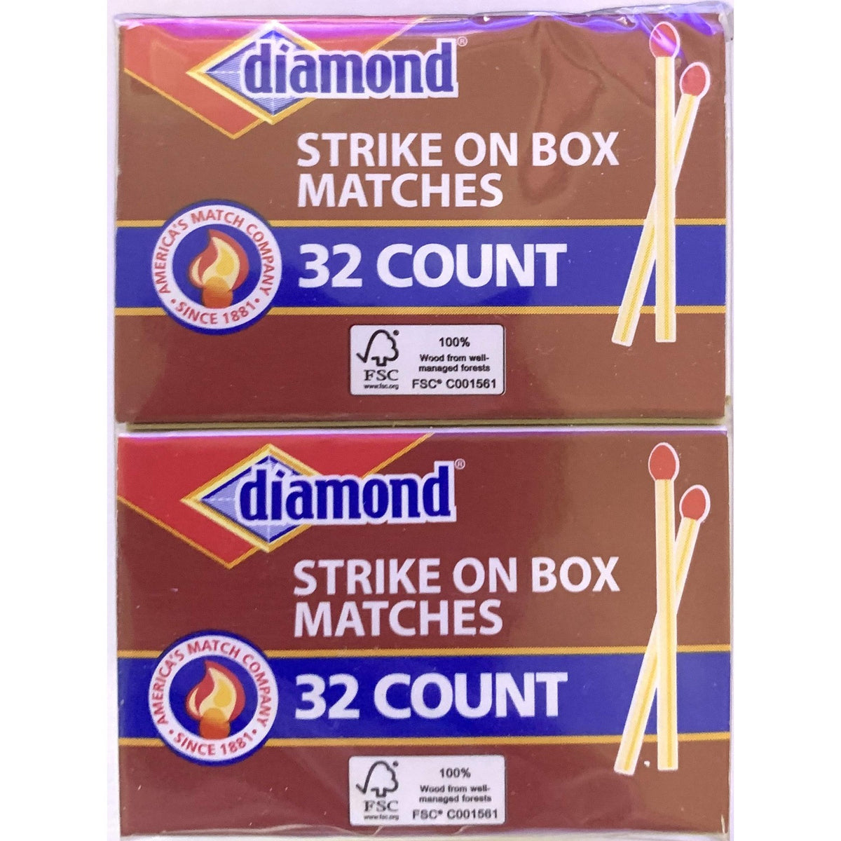 Greenlight Diamond Strike on Box Matches, 32 Count (Pack of 10)