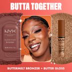 Buy now NYX PROFESSIONAL MAKEUP Butter Gloss Bling Lip Gloss, Non Sticky and Shiny Vegan Lip Makeup - Shimmer Down at indiglob india