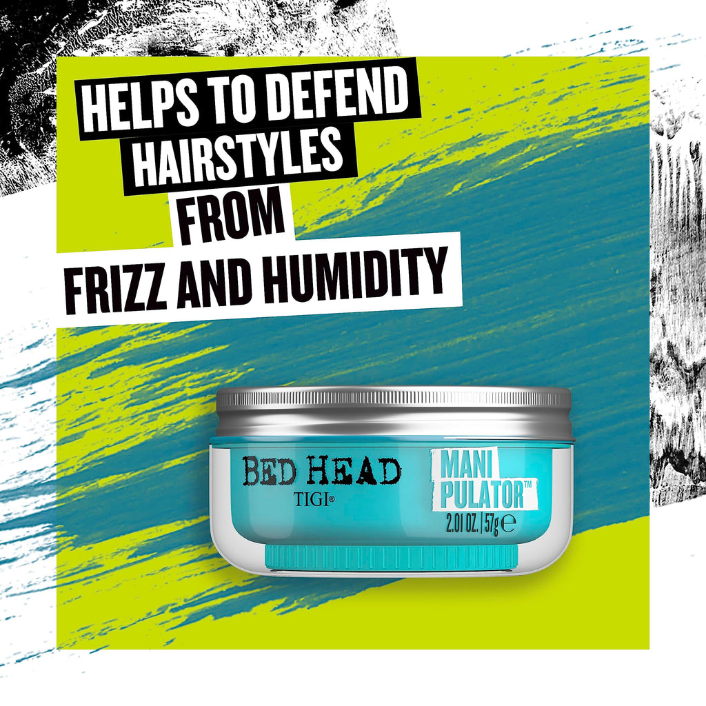 TIGI Bed Head Manipulator Texturizing Putty, Firm Hold Styling Putty for Short to Medium Hair, 2.01 oz