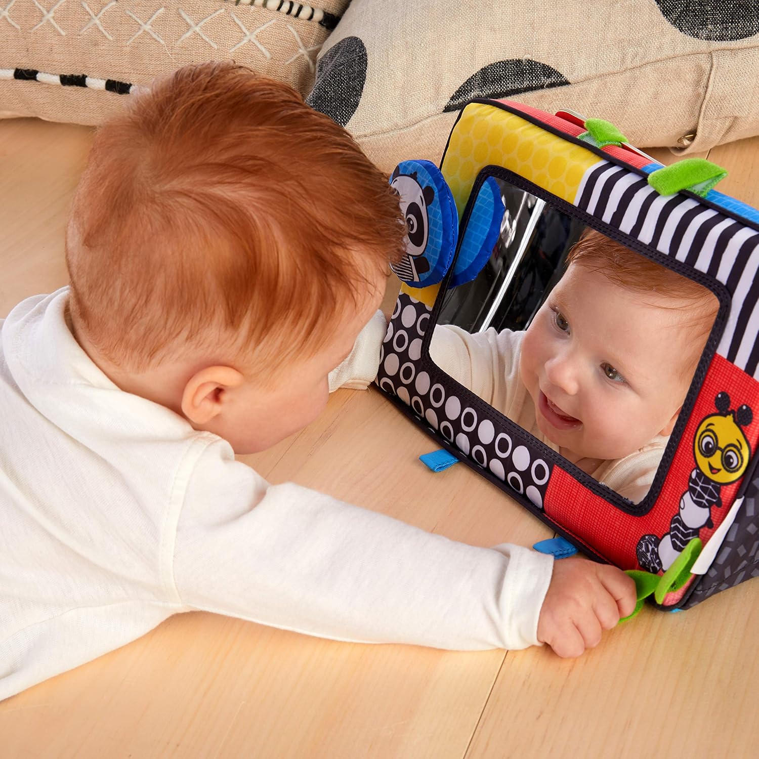 Buy now Baby Einstein Flip For Art High Contrast Floor Activity Mirror with Take Along Cards, Tummy Time Play, Newborn+ at indiglob india