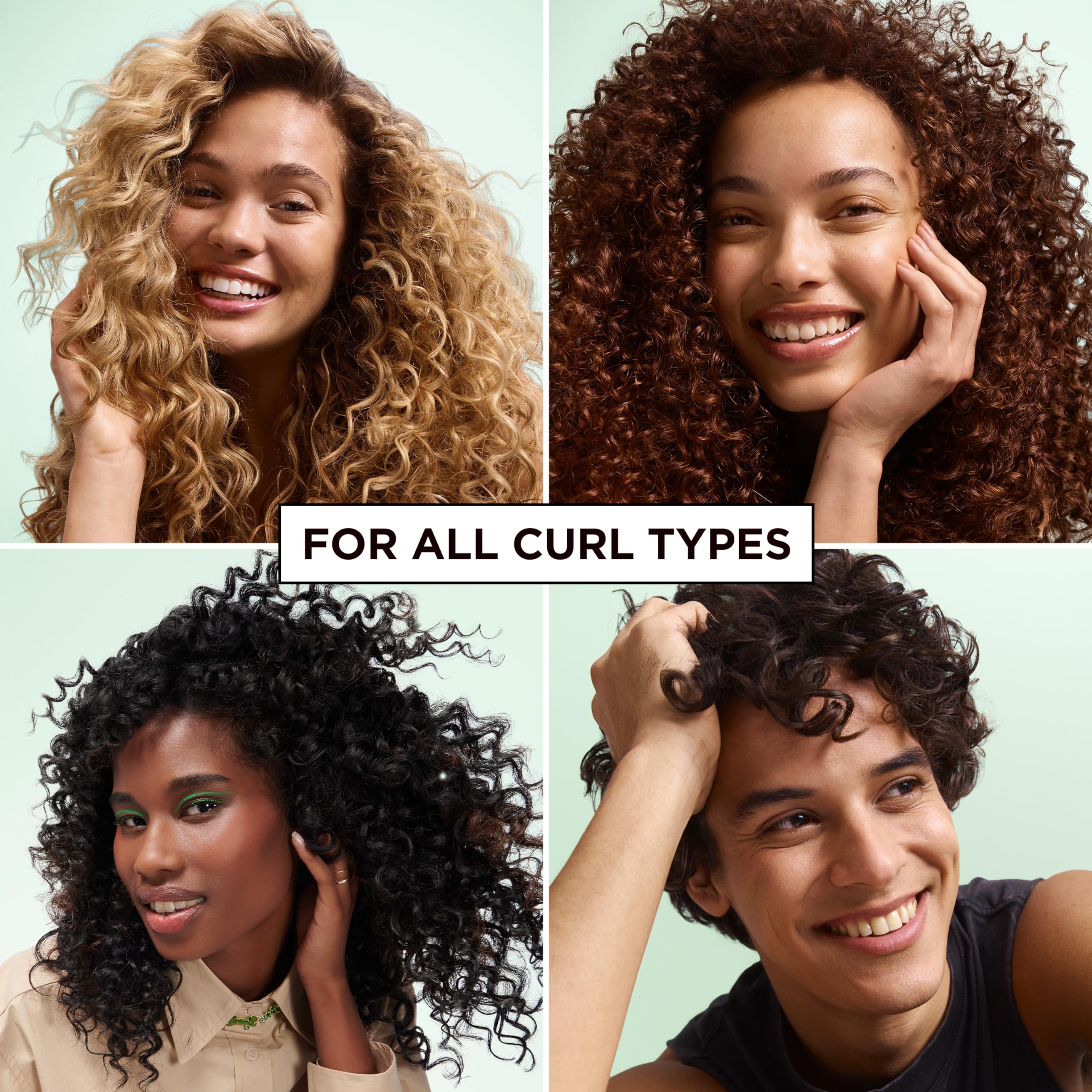 Garnier Fructis Curl Construct Creation Mousse, Curl Activator Provides Frizz Control, Long-Lasting Hold, and No Weigh-Down for Curly, Wavy, and Coily Hair, 6.8 oz (Packaging May Vary)