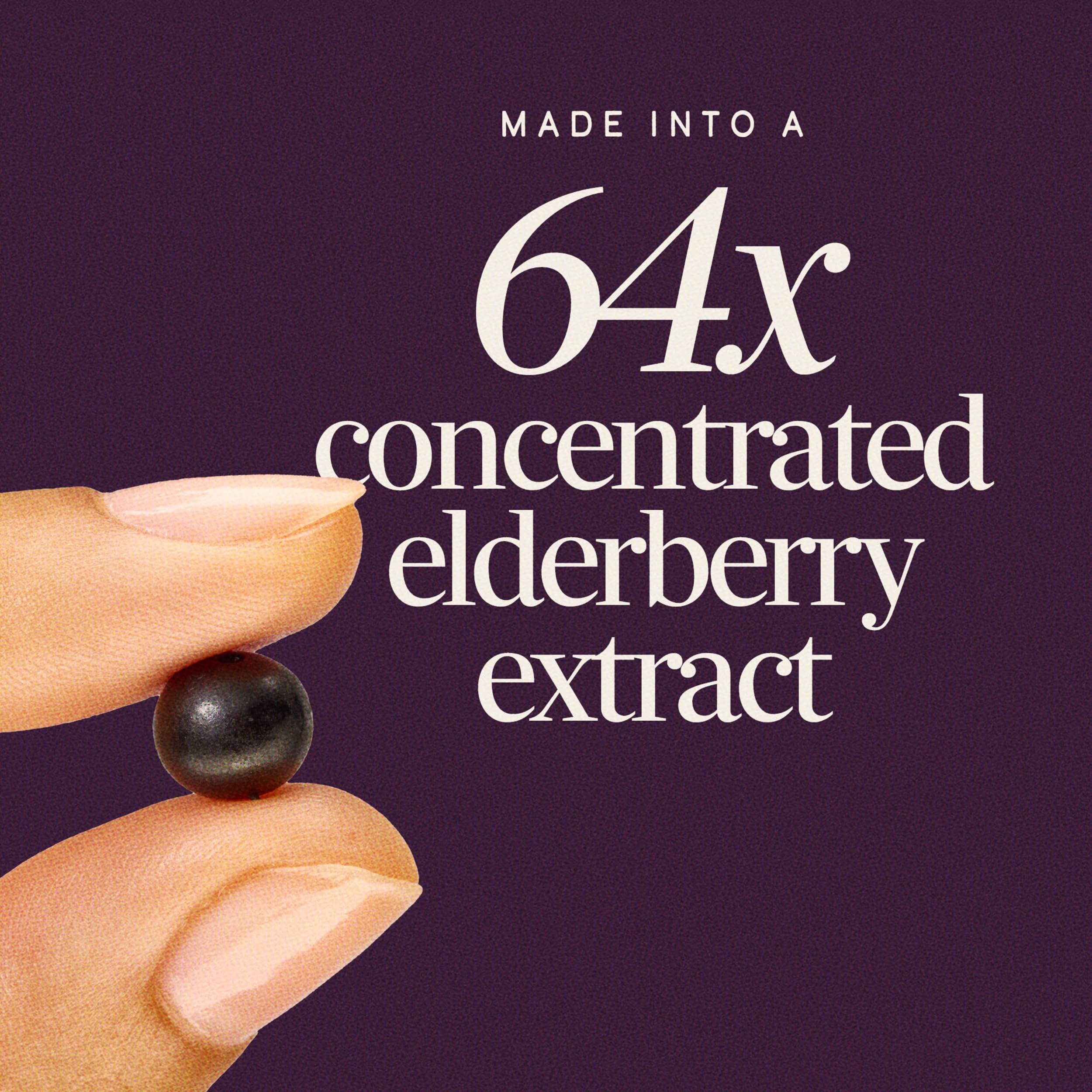 Nature's Way Sambucus Elderberry Gummies for Immune Support* Ages 4+, 60 ct | Immune Gummy with Black Elderberry Extract, Vitamin C, D3, Zinc, and Superfood Antioxidants*, Adults & Kids Ages 4+