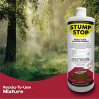 Ready-to-use Stump Stop - 32 Fl. Oz - Stump Killer - Tree and Bush Killer - Control Woody Plant - Ideal for Forest, Pastures, Roadsides, Fence Lines, Wildlife Areas and More - with Omni Depot Gloves