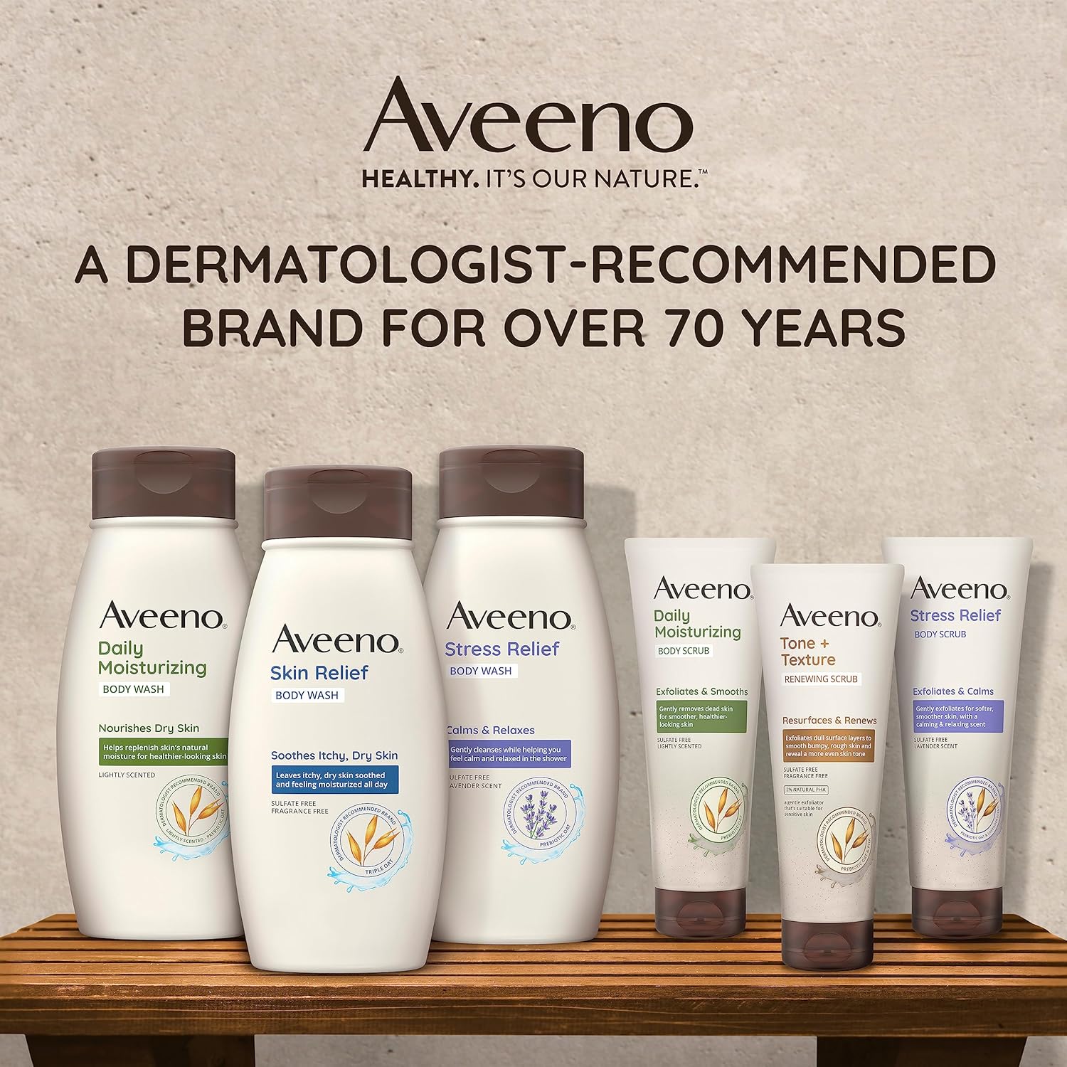 Buy now Aveeno Stress Relief Body Wash for Women, Calming Lavender Scent & Prebiotic Oat, Cleanser for Sensitive Dry Skin, Paraben, Dye & Soap-Free, 33 Fl Oz at indiglob india