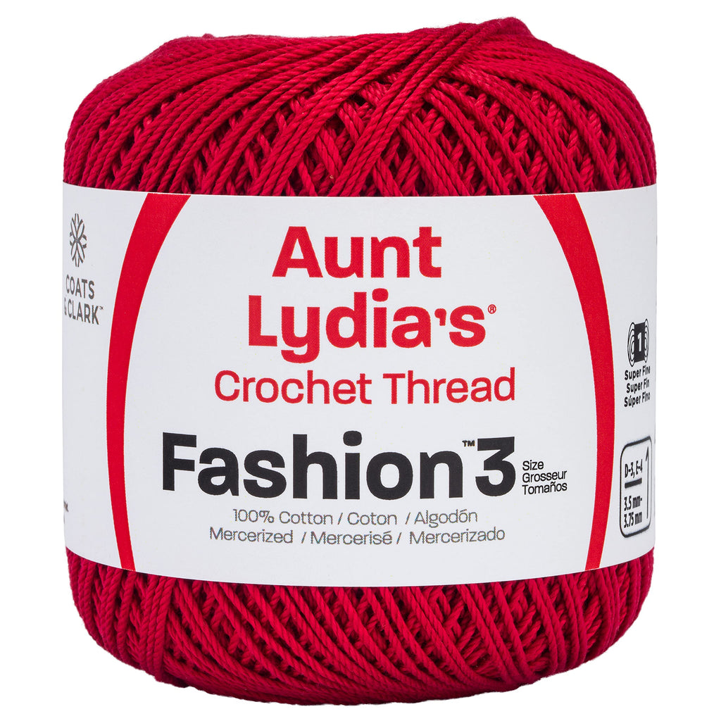 Buy now Coats Crochet - 182.0006 Fashion Crochet Thread, 3, Scarlet at indiglob india