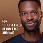 King C. Gillette Beard Wash, Mens Face Wash, 11.8 oz, Infused with Argan Oil and Avocado Oil to Cleanse Hair and Skin