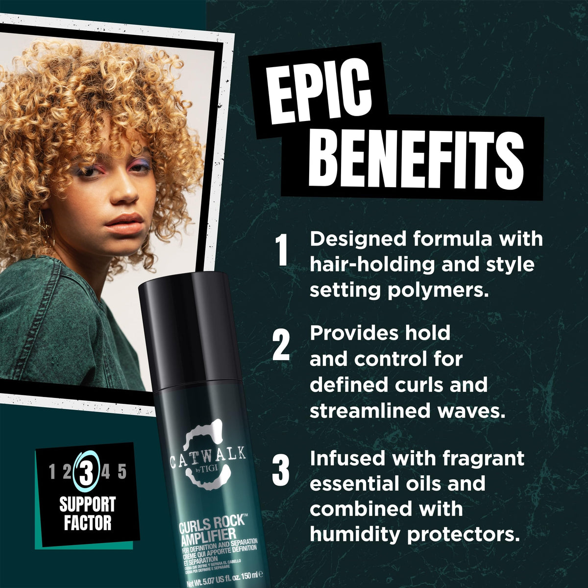 TIGI Catwalk Curls Rock Amplifier Curl Cream 2-Pack, 5.07 Oz Ea