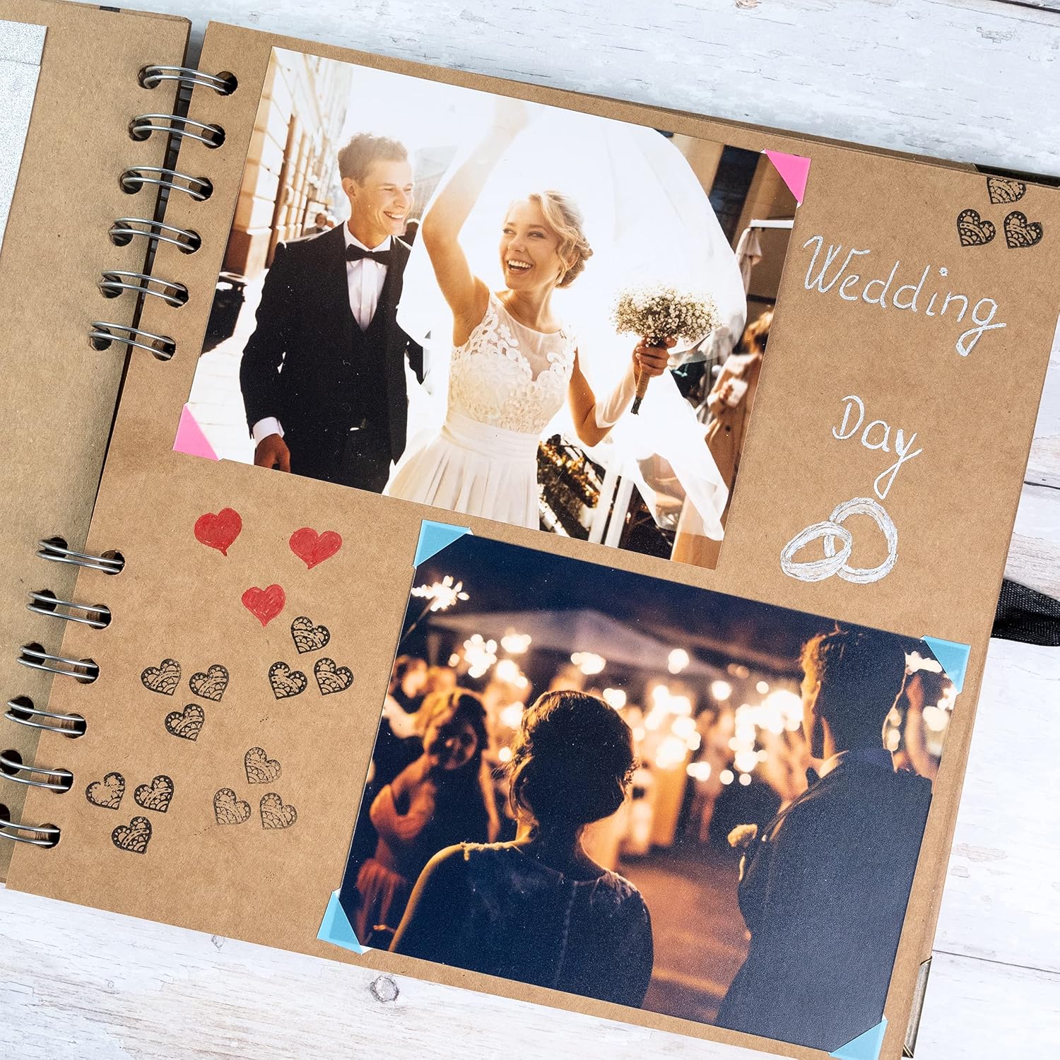 Buy now Bstorify Scrapbook Album 60 Pages (8 x 8 Inch) Brown Thick 200gsm Kraft Paper, Photo Album Scrapbook, Memory Book - Ideal for Your Scrapbooking Albums Art & Craft Projects at indiglob india