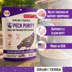 PeckPurity Natural Chicken Dewormer Powder for Laying Hens, 1 lb