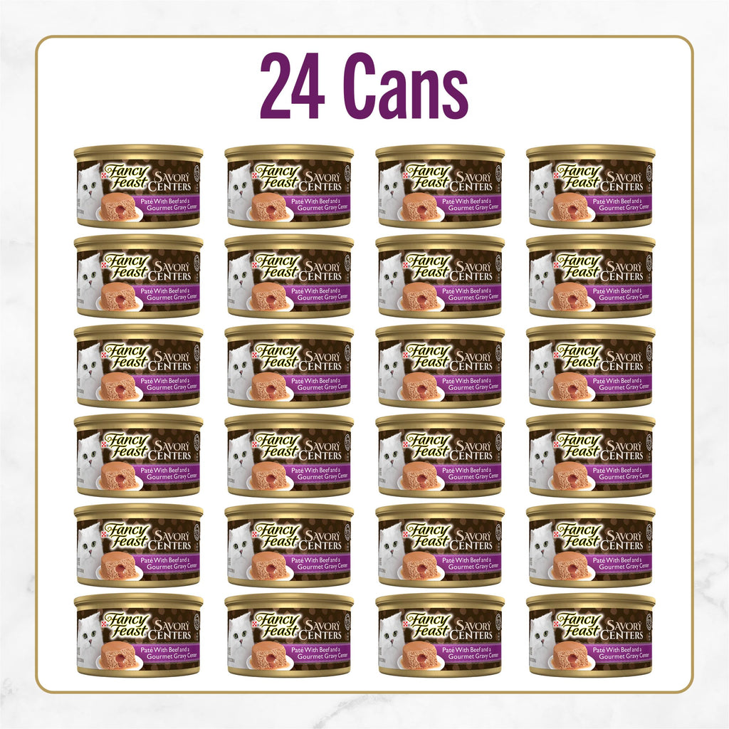 PURINA Fancy Feast Savory Centers - (24) 3 oz. Cans