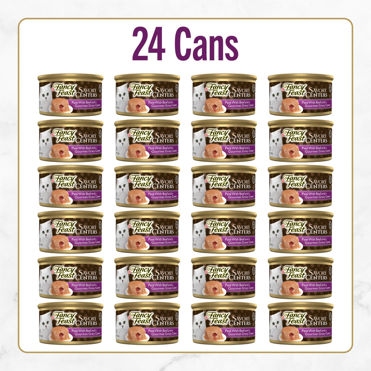PURINA Fancy Feast Savory Centers - (24) 3 oz. Cans
