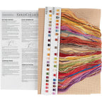 Buy now Dimensions Gold Collection Counted Cross Stitch Kit, Parrot Tulips, 14 Count Black Aida, 12'' x 15'' at indiglob india